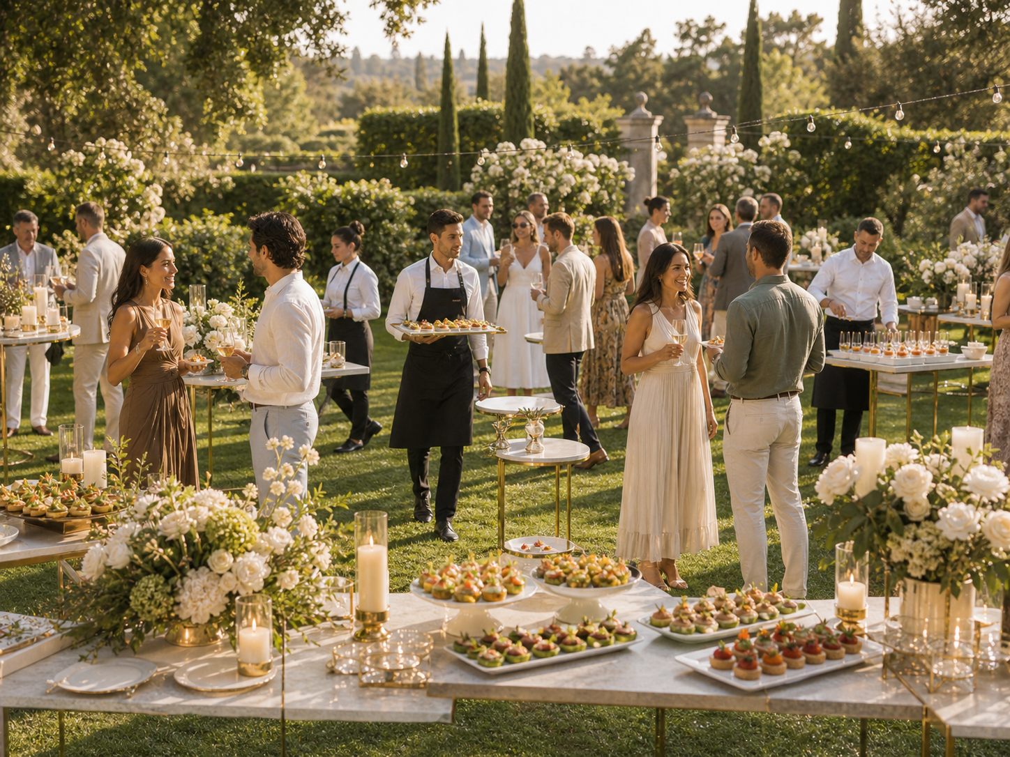 Walking dinner catering
